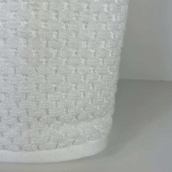 Ecoexistence Bamboo Bath Hand Towels White 2pc Set Cotton Rayon Soft NEW - Picture 3 of 10